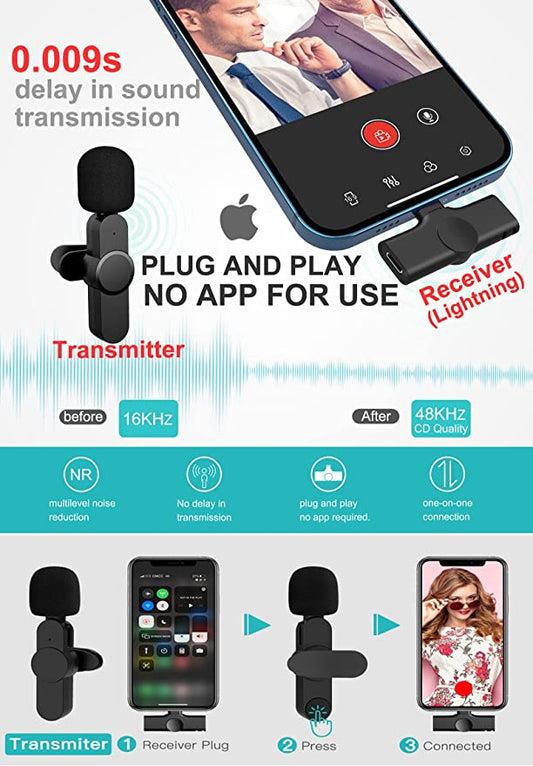 Brocle Wireless Microphone for Apple iPhone and iPad